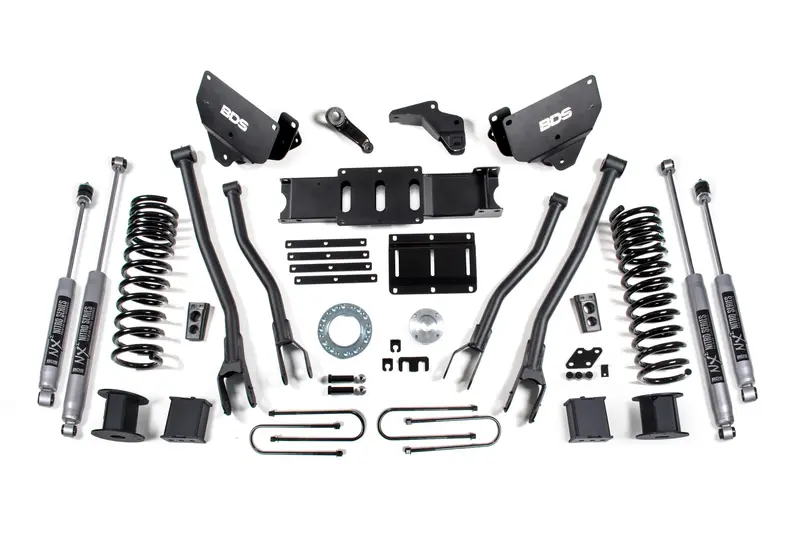6 Inch Lift Kit W/ 4-Link Ram 3500 W/ Rear Air Ride 13-18 4Wd Diesel 6 Bolt Indexing Ring Nx2 Nitro Shocks 1
