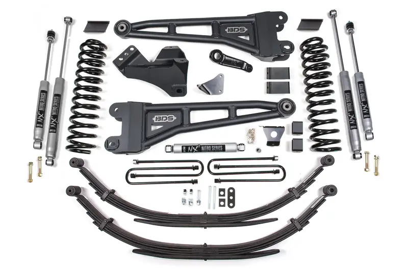 6 Inch Lift Kit W/ Radius Arm Ford F250/F350 Super Duty 05-07 4Wd Diesel 6 Inch Leaf Spring Nx2 Nitro 1