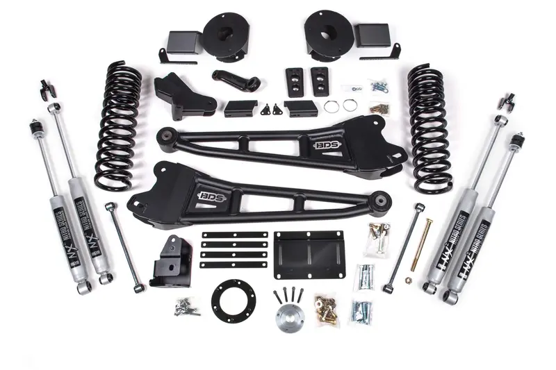 6 Inch Lift Kit W/ Radius Arm Ram 2500 W/ Rear Air Ride 14-18 4Wd Diesel Fox 2.0 Performance Shocks 1