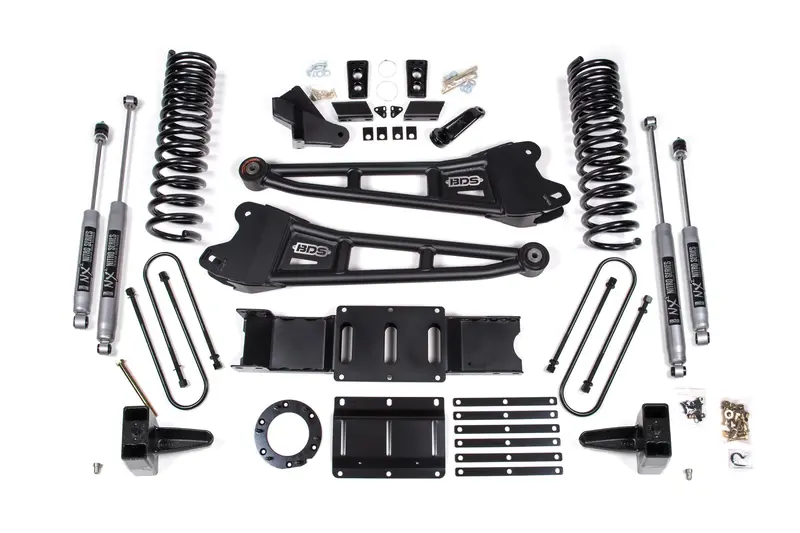 6 Inch Lift Kit W/ Radius Arm Ram 3500 19-24 4Wd Diesel Without Factory Rear Overload Leaf 8 Bolt Nx2 Nitro Shocks 1