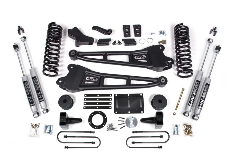 6 Inch Lift Kit W/ Radius Arm Ram 3500 W/ Rear Air Ride 13-18 4Wd Diesel Fox 2.0 Performance Shocks 1