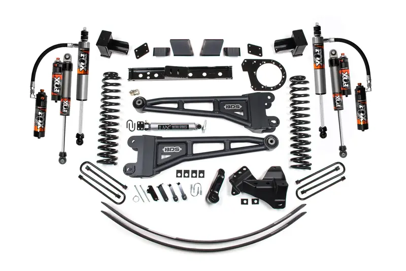 7 Inch Lift Kit W/ Radius Arm Ford F250/F350 Super Duty 20-22 4Wd Diesel 6 Inch Block Kit Fox 2.5 Performance Elite 1