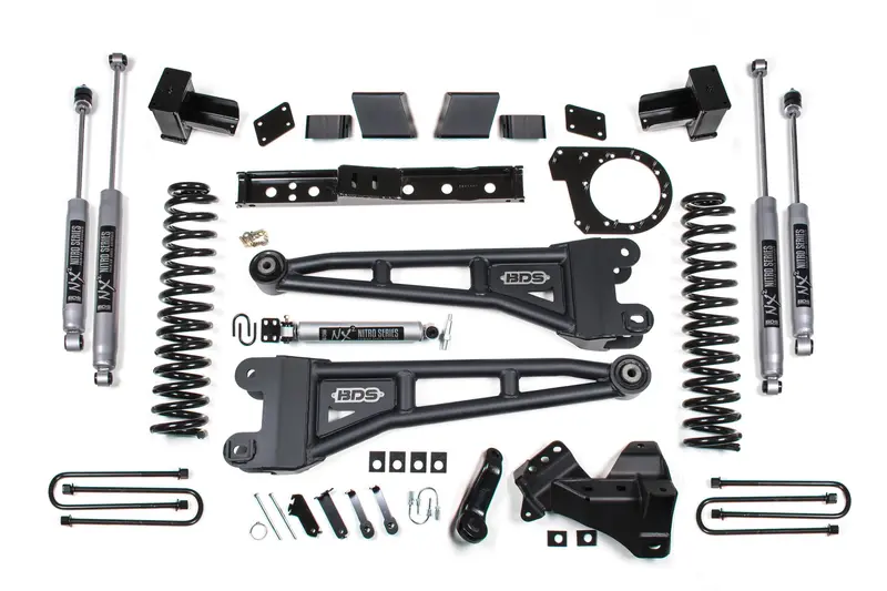 7 Inch Lift Kit W/ Radius Arm Ford F250/F350 Super Duty 20-22 4Wd Diesel Leaf Springs Fox 2.0 Performance Shocks 1