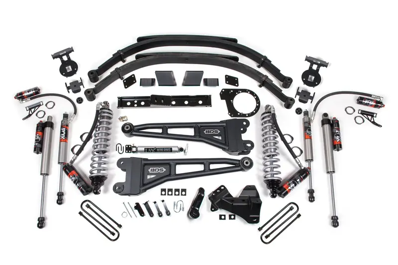 7 Inch Lift Kit W/ Radius Arm Fox 2.5 Performance Elite Coil-Over Conversion Ford F250/F350 Super Duty 20-22 4Wd Diesel 1