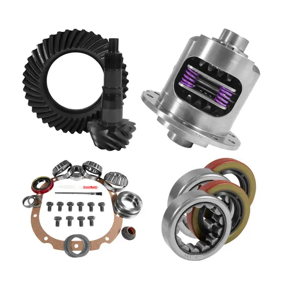 8.8 Inch Ford 4.11 Rear Ring And Pinion Install Kit 28 Spline Positraction 2.25 Inch Axle Bearings Yukon Gear & Axle 1