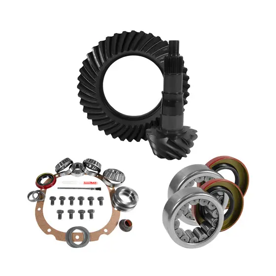 8.8 Inch Ford 4.56 Rear Ring And Pinion Install Kit 2.99 Inch Od Axle Bearings And Seals Yukon Gear & Axle 1