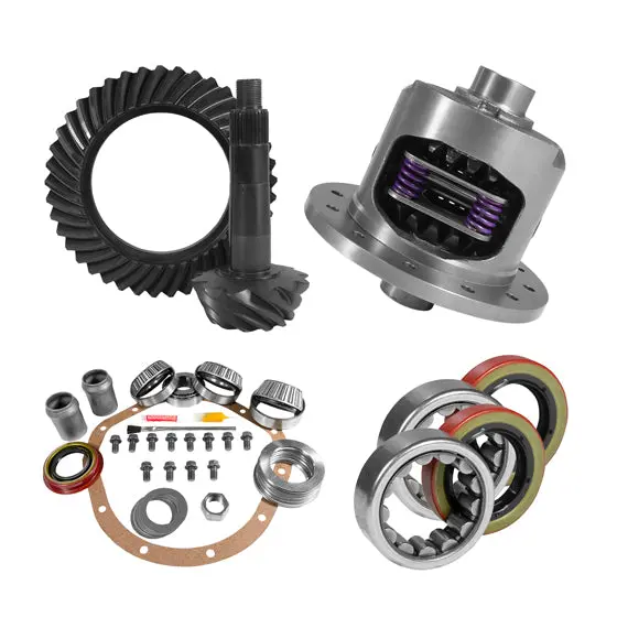 8.875 Inch Gm 12T 3.42 Rear Ring And Pinion Install Kit 30 Spline Positraction Axle Bearings Yukon Gear & Axle 1