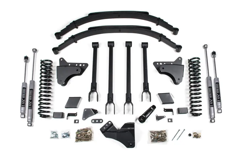 8 Inch Lift Kit 4-Link Conversion Ford F250/F350 Super Duty 11-16 4Wd Diesel Fox 2.0 Performance Shocks 1