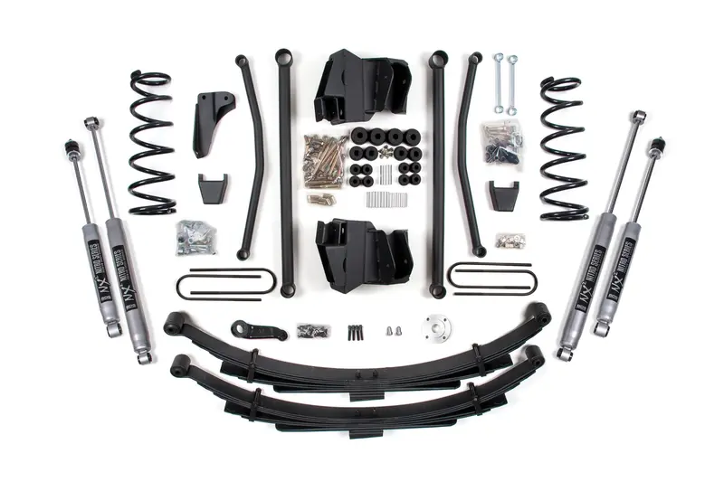 8 Inch Lift Kit Long Arm Dodge Ram 2500/3500 2008 4Wd Diesel Manual Leaf Springs 4 Inch Axle Nx2 Nitro 1