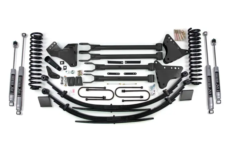 8 Inch Lift Kit W/ 4-Link Ford F250/F350 Super Duty 08-10 4Wd Diesel Fox 2.0 Performance Shocks 1