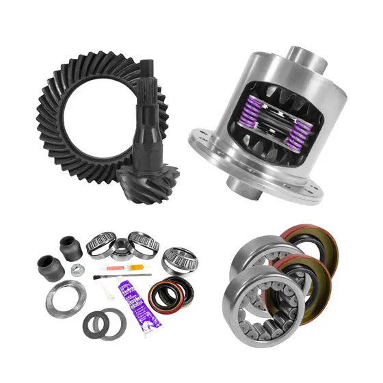 9.75 Inch Ford 3.55 Rear Ring And Pinion Install Kit 34 Spline Positraction 2.99 Inch Axle Bearing Yukon Gear & Axle 1