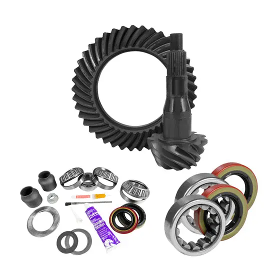 9.75 Inch Ford 4.11 Rear Ring And Pinion Install Kit 2.53 Inch Od Axle Bearings And Seal Yukon Gear & Axle 1