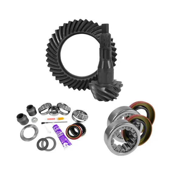 9.75 Inch Ford 4.11 Rear Ring And Pinion Install Kit 2.99 Inch Od Axle Bearings And Seals Yukon Gear & Axle 1