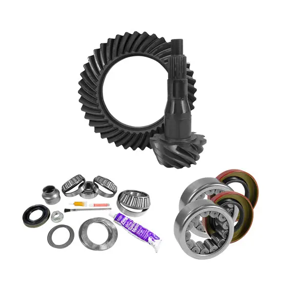 9.75 Inch Ford 4.11 Rear Ring And Pinion Install Kit Axle Bearings And Seal Yukon Gear & Axle 1
