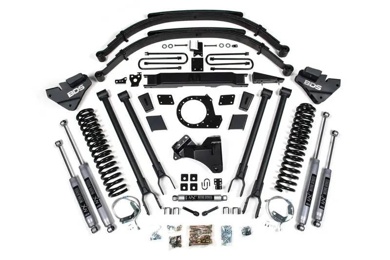 9 Inch Lift Kit W/ 4-Link Ford F250/F350 Super Duty 20-22 4Wd Diesel With Nx2 Nitro Shocks 1