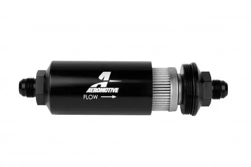 Aeromotive Male An‑08 100‑Micron Stainless Inline Fuel Filter – P/N 12379 2