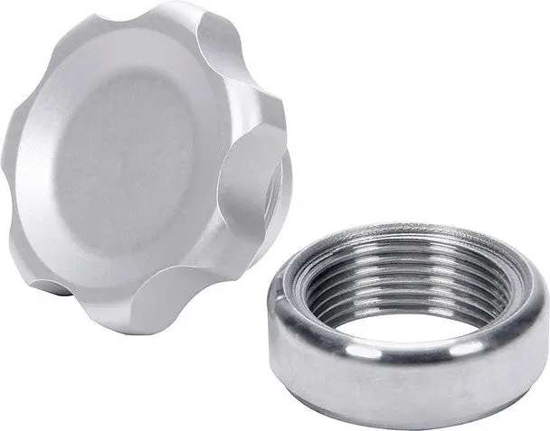 Allstar Performance Small Silver Filler Cap With Weld-In Steel Bung – All36161 1
