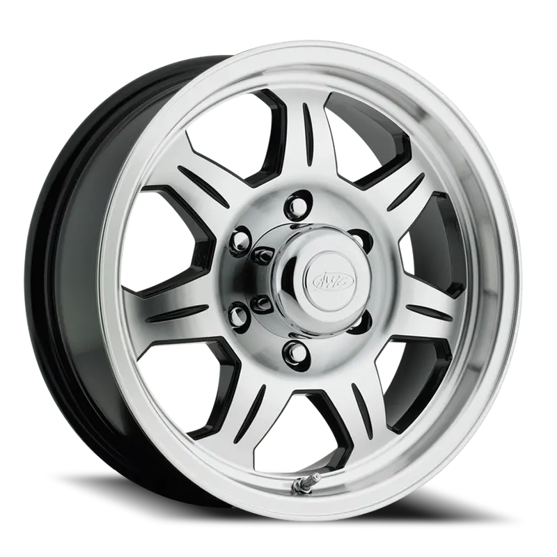 Aluminum Wheels 16X6 Element Trailer 870 Machined Face Black 0 Offset 8 On 165.1 Bolt Pattern 124.46 Bore Raceline 1