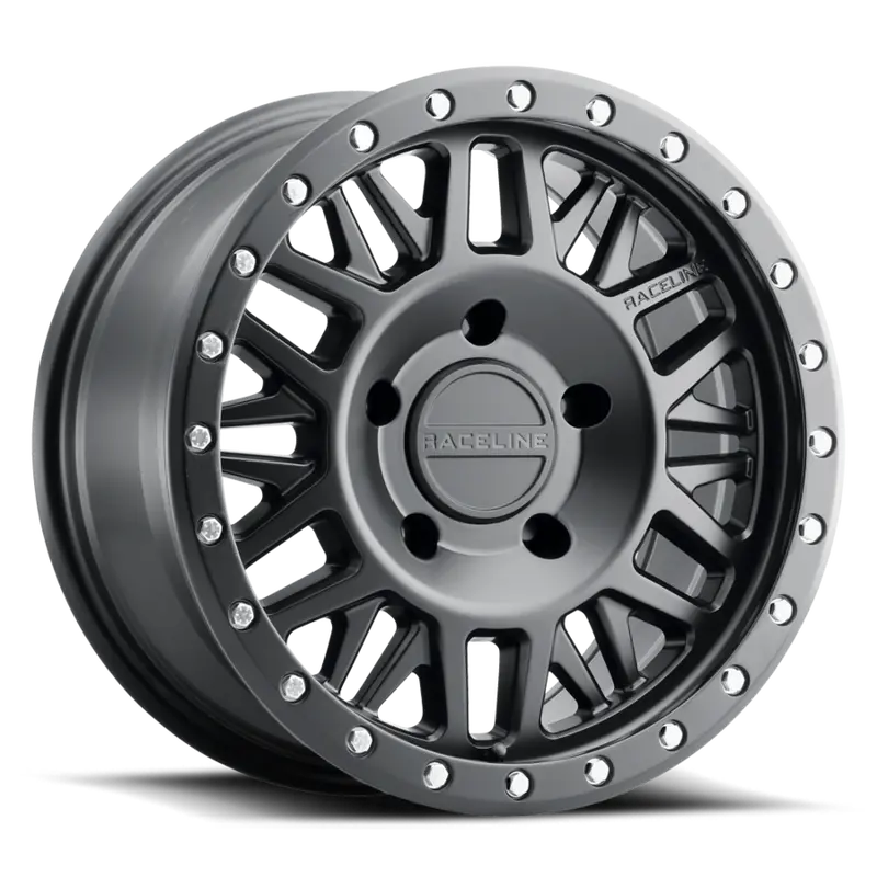Aluminum Wheels 17X8.5 Ryno 951B Satin Black 0 Offset 6 On 120 Bolt Pattern 67.1 Bore Raceline 1