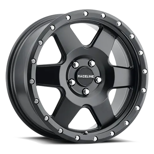 Aluminum Wheels 17X8 Boost 946B Satin Black 6 Spoke 35 Offset 5 On 114.3 Bolt Pattern 72.62 Bore Raceline 1