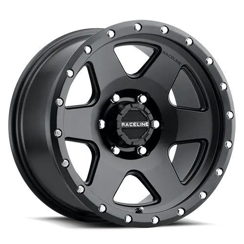 Aluminum Wheels 17X8 Boost 946B Satin Black 6 Spoke 35 Offset 6 On 120 Bolt Pattern 67.1 Bore Raceline 1