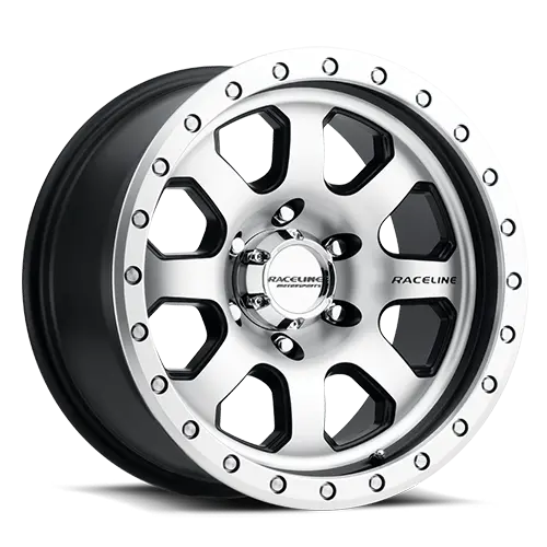 Aluminum Wheels 17X9 Avenger 929M Machined Silver -12 Offset 8 On 165.1 Bolt Pattern 130.81 Bore Raceline 1