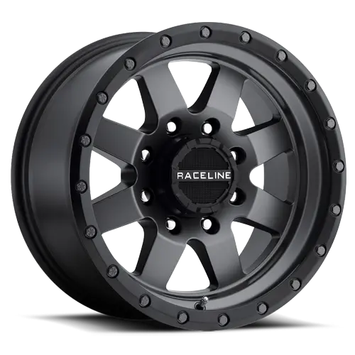 Aluminum Wheels 17X9 Defender 935G Gunmetal Gray Multi Spoke -12 Offset 8 On 165.1 Bolt Pattern 130.81 Bore Raceline 1