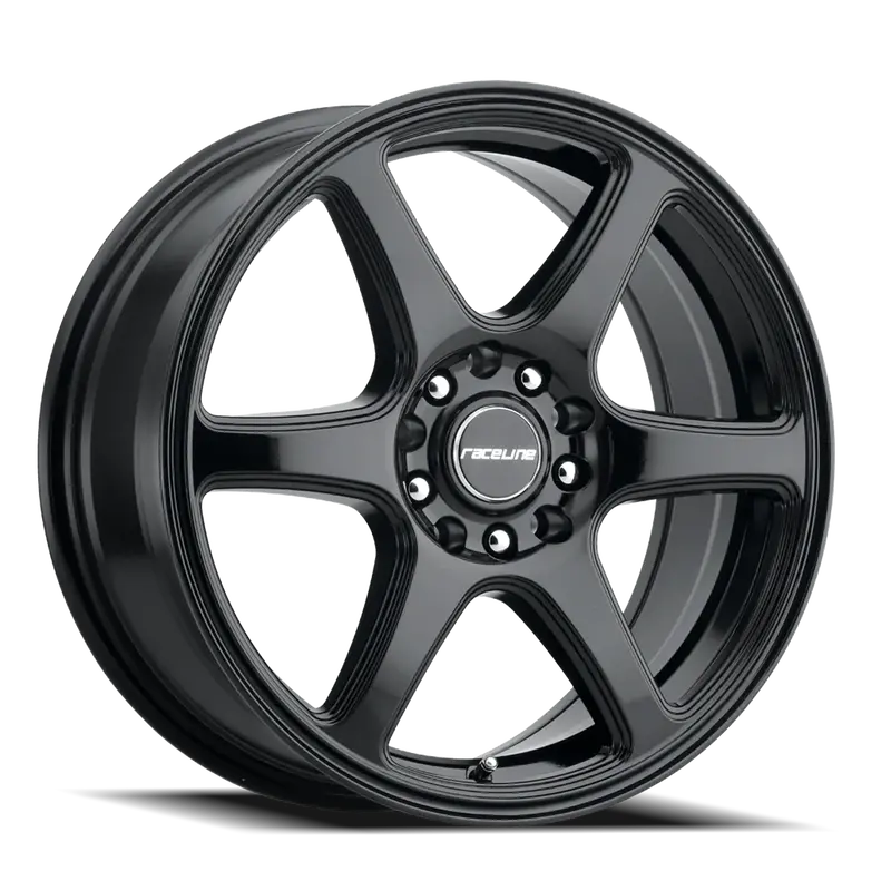 Aluminum Wheels 18X8 Matrix 146B Gloss Black 40 Offset 5 On 120 Bolt Pattern 74.1 Bore Raceline 1