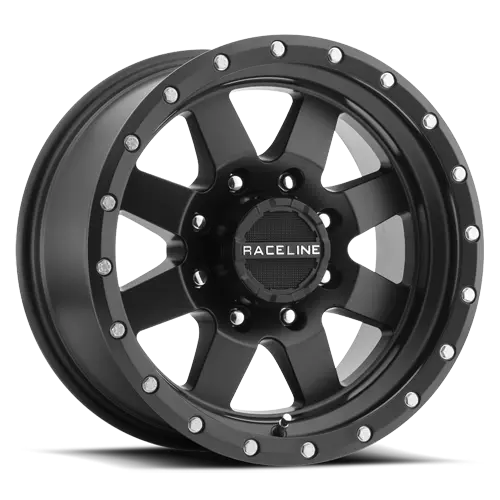 Aluminum Wheels 18X9 Defender 935B Satin Black Multi Spoke 18 Offset 8 On 180 Bolt Pattern 130.81 Bore Raceline 1