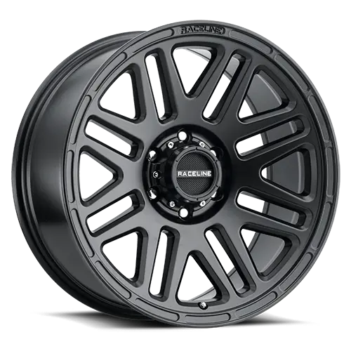 Aluminum Wheels 20X9 Outlander 944B Satin Black 18 Offset 5 On 139.7 Bolt Pattern 106.5 Bore Raceline 1