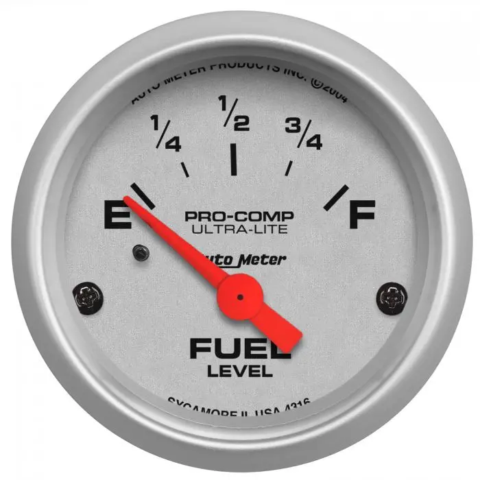 Autometer 2-1/16" Fuel Level, 240-33 Ω, Air-Core, Sse, Ultra-Lite 4316 1
