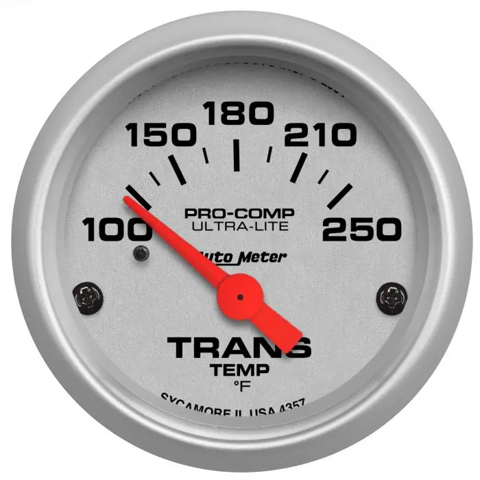 Autometer 2-1/16" Transmission Temperature, 100-250 °F, Air-Core, Ultra-Lite 4357 1