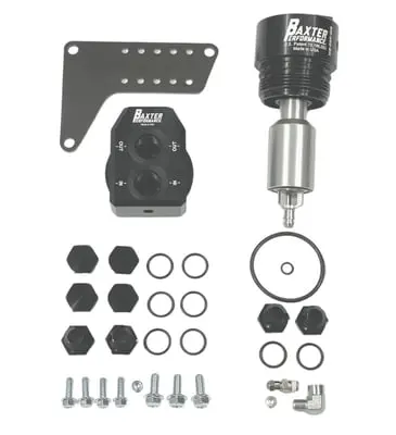 Baxter Performance Rj-404-Cp - Pentastar 3.6L Remote Oil Filter Combo Pack - Cartridge To Remote Adapter And 6-Port Mount - 2018-2026 Jeep Wrangler Jl And Gladiator Jt 1