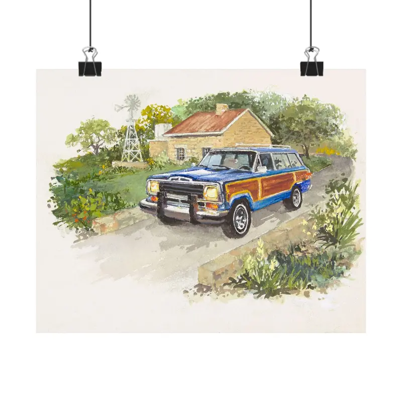Blue Wagoneer Poster 1
