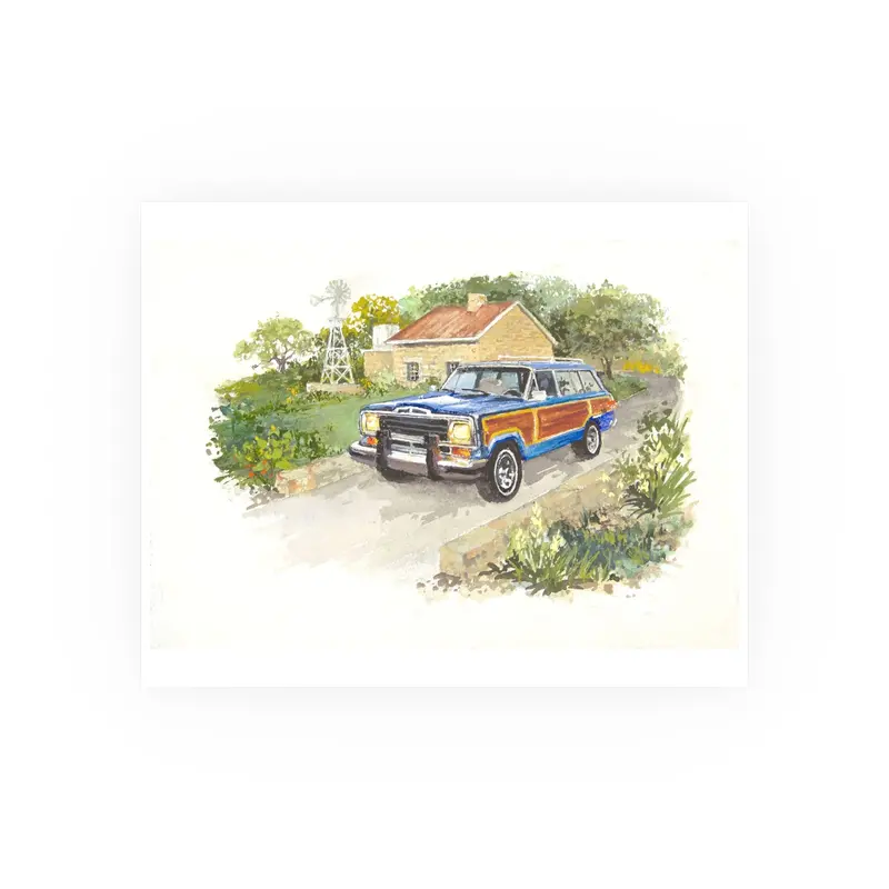 Blue Wagoneer Poster - Multiple Sizes Available 1