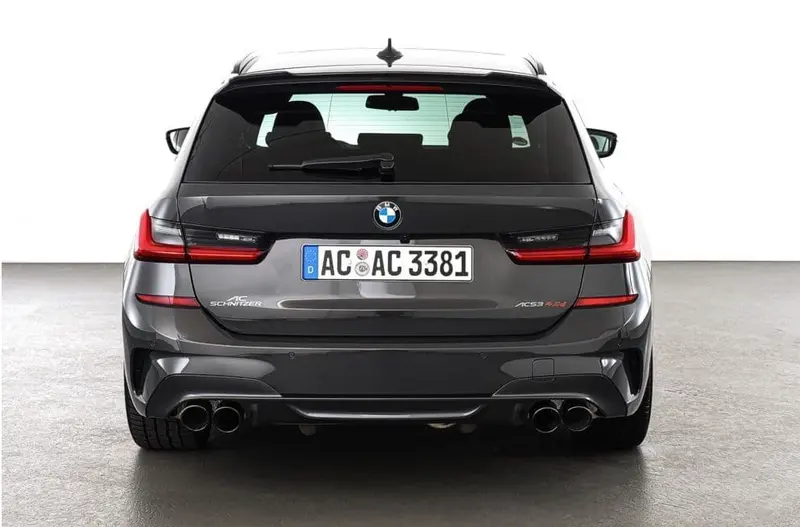 Bmw 330D / M340d G21 Ac Schnitzer Quad Tailpipes Black 2