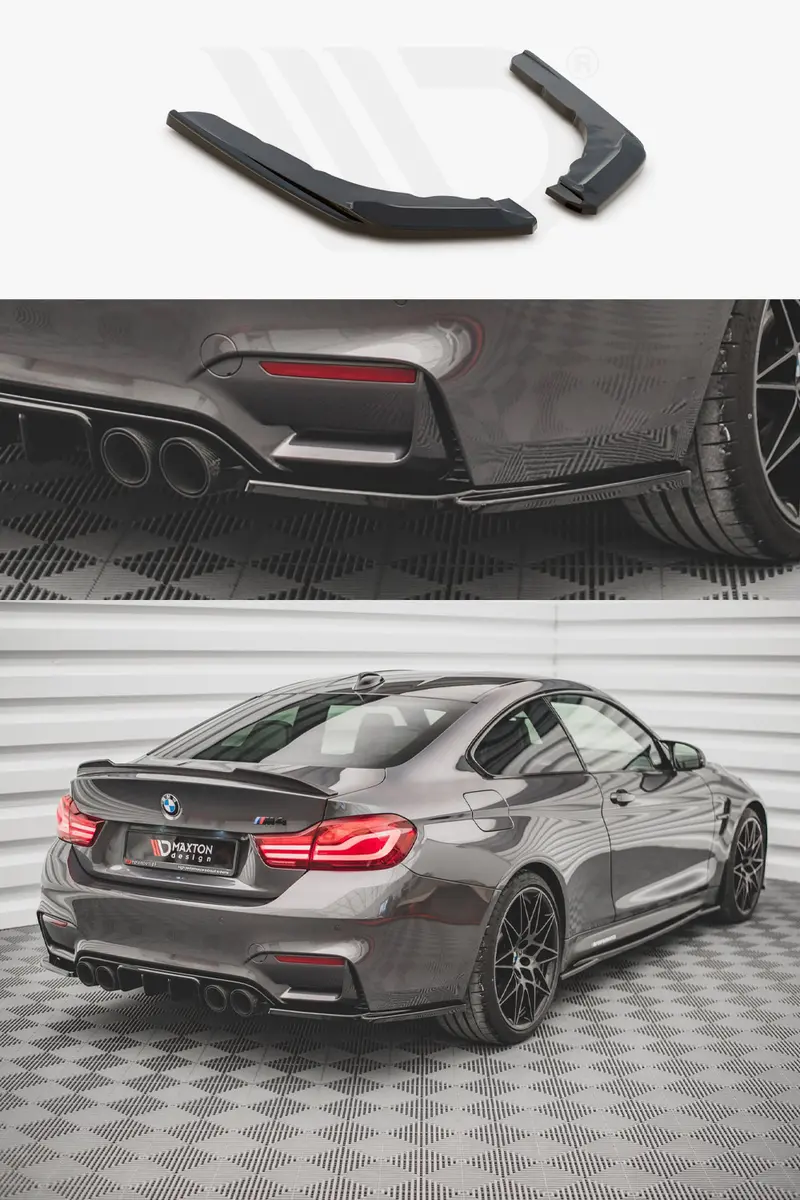 Bmw F82 M4 Maxton Design Rear Side Splitters 3