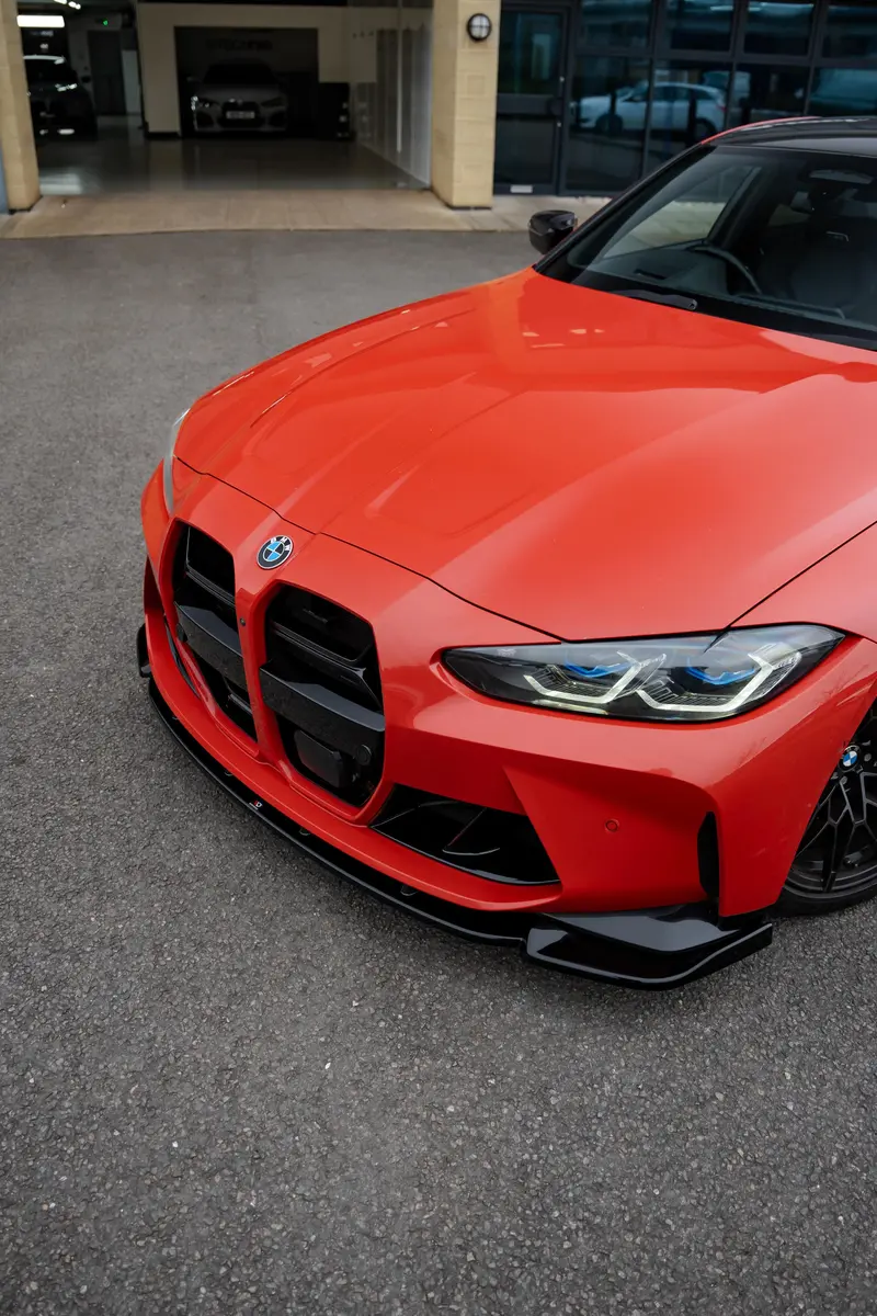 Bmw G80 M3 Competition Maxton Design Gloss Black Front Splitter 3
