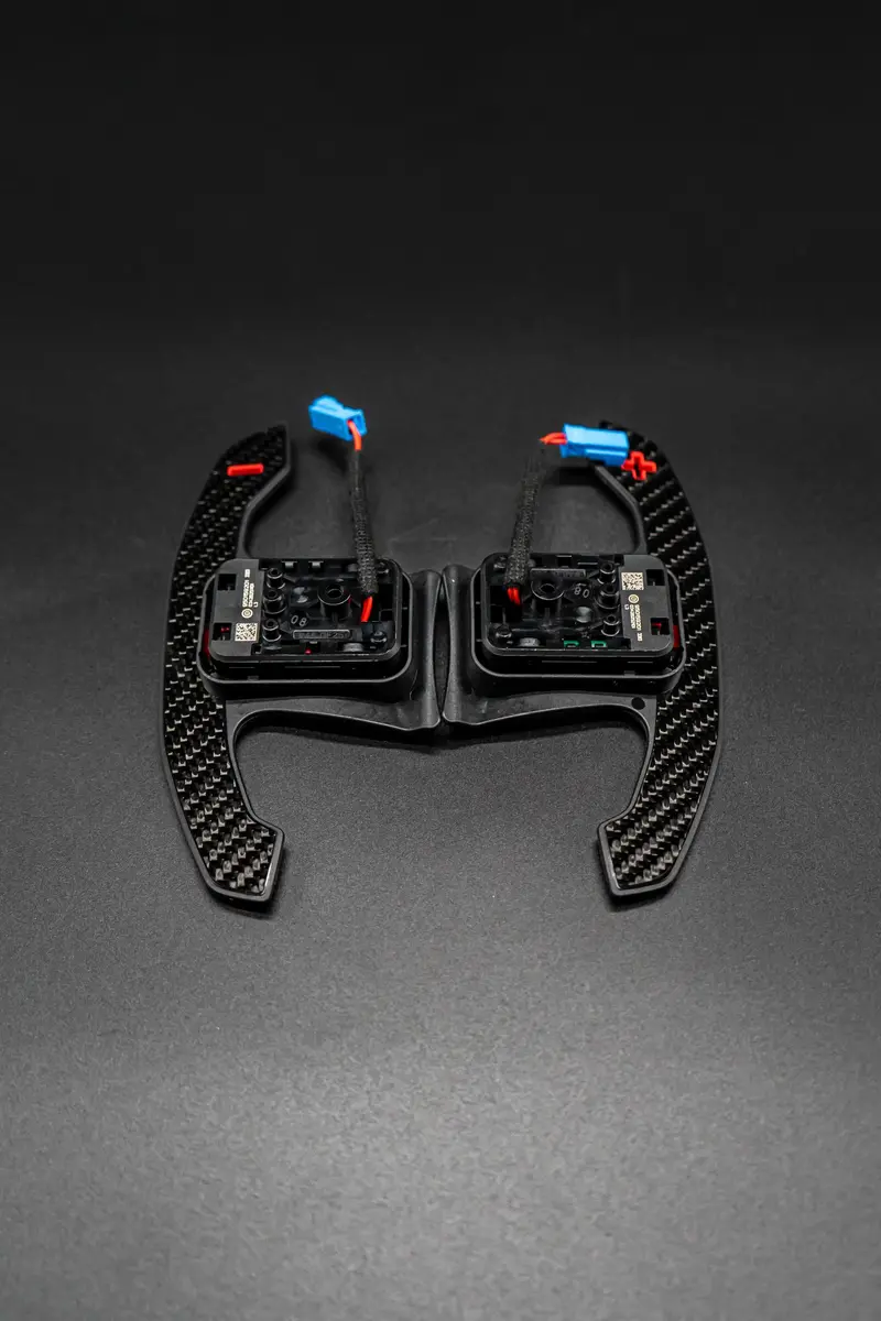 Bmw Genuine Carbon / Red Paddle Shifters G Series 1