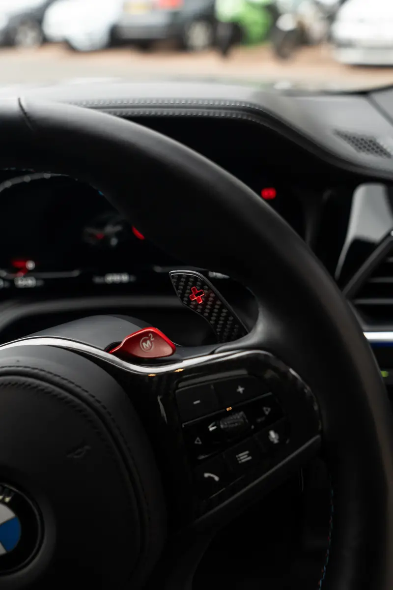 Bmw Genuine Carbon / Red Paddle Shifters G Series 2