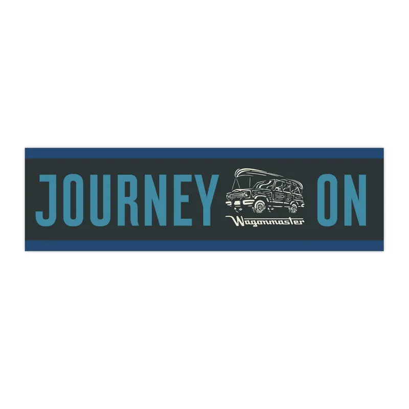 Bumper Sticker — “Journey On” - Blue 1