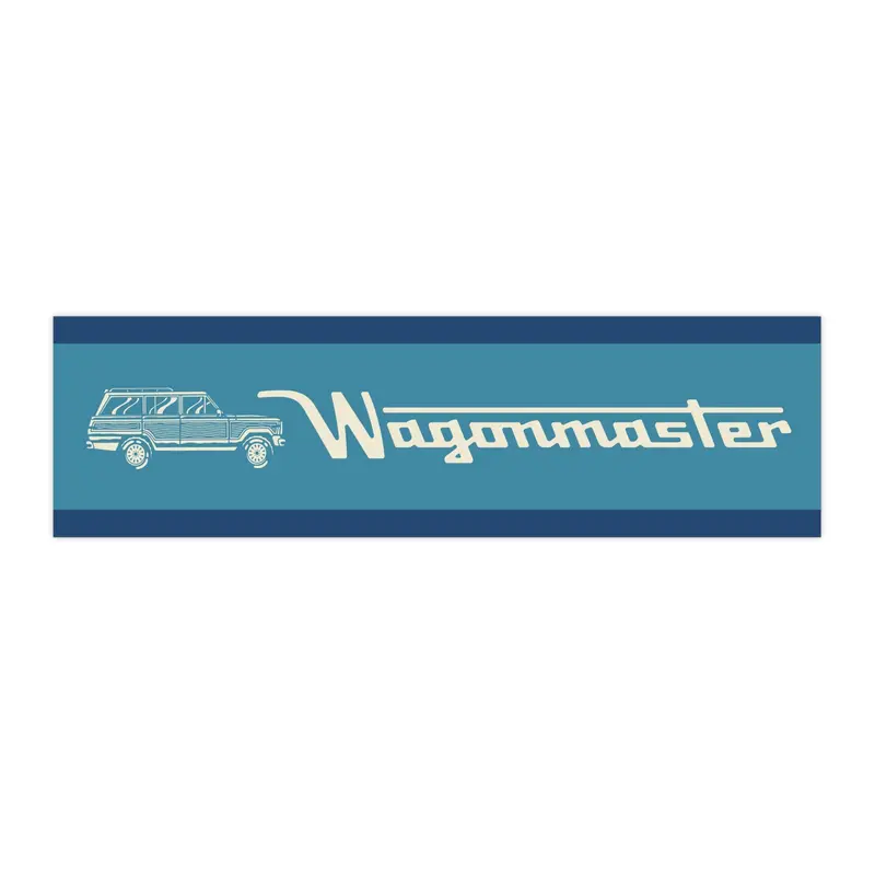 Bumper Sticker — “Wagonmaster” - Blue 1
