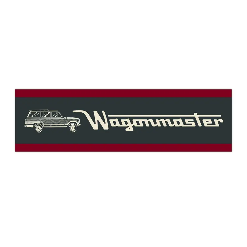Bumper Sticker — “Wagonmaster” - Burgundy 1