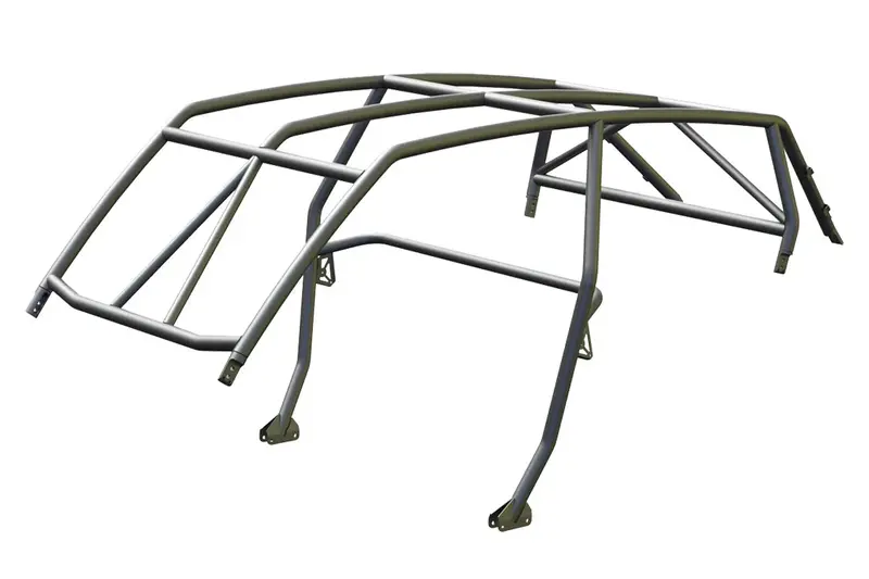 Cagewrx "Super Shorty" Roll Cage Kit: Rzr Xp4 1000 (2019-2023) / Xp4 Turbo S (2018+) 1