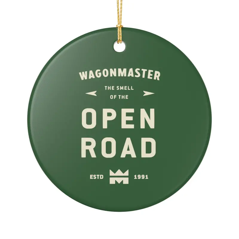 Ceramic Ornament – "Open Road" - Hunter Green 1