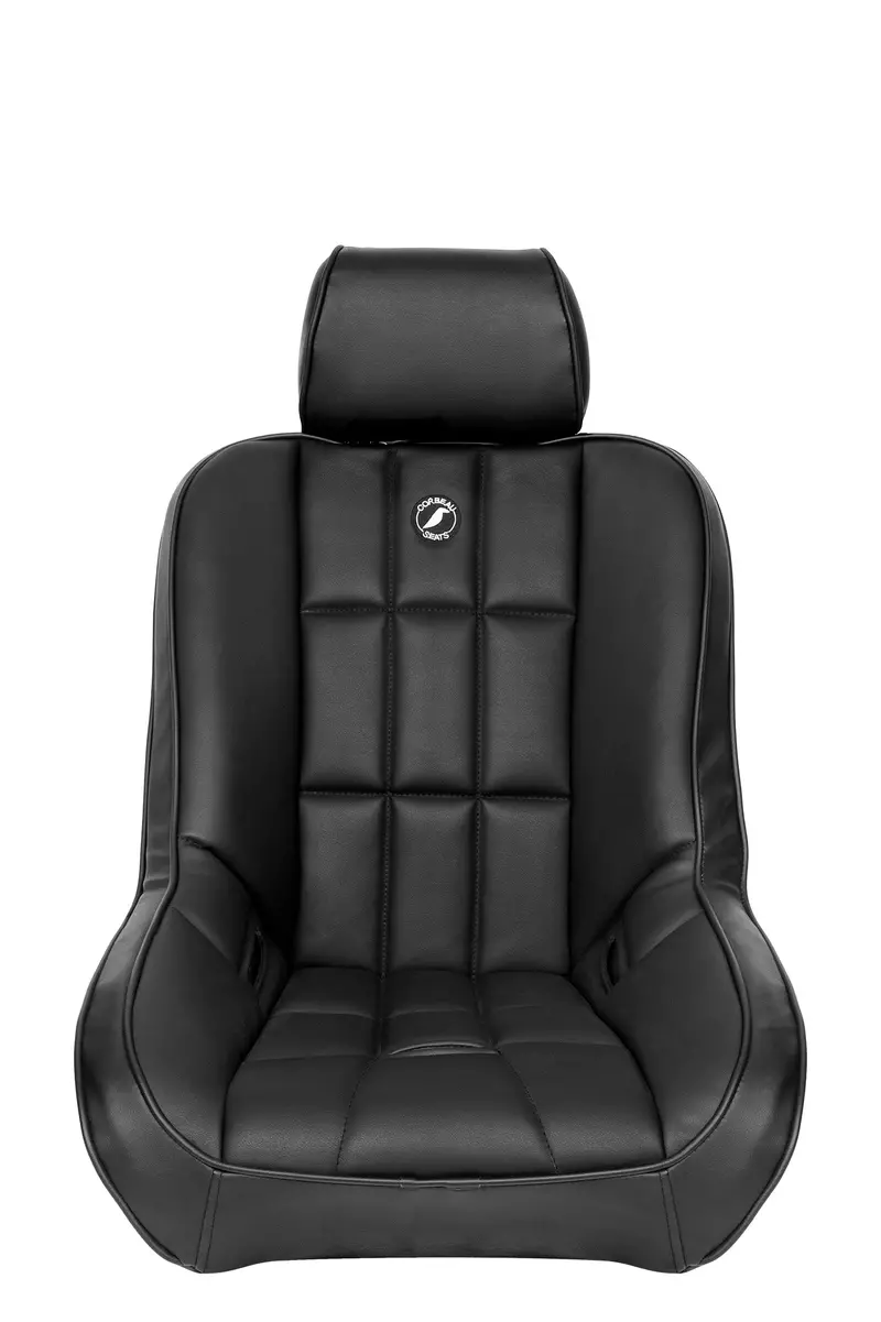 Corbeau Fixed Back Suspension Baja Low Back With Head Rest- Vinyl 1