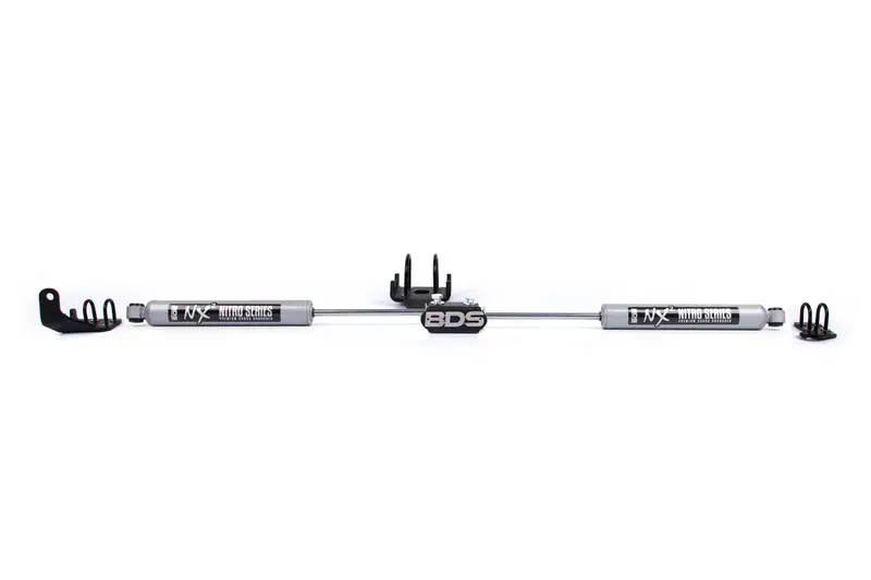 Dual Steering Stabilizer Kit W/ Nx2 Shocks Dodge Ram 1500 94-01 And 2500/3500 Y-Style 94-08 4Wd 1