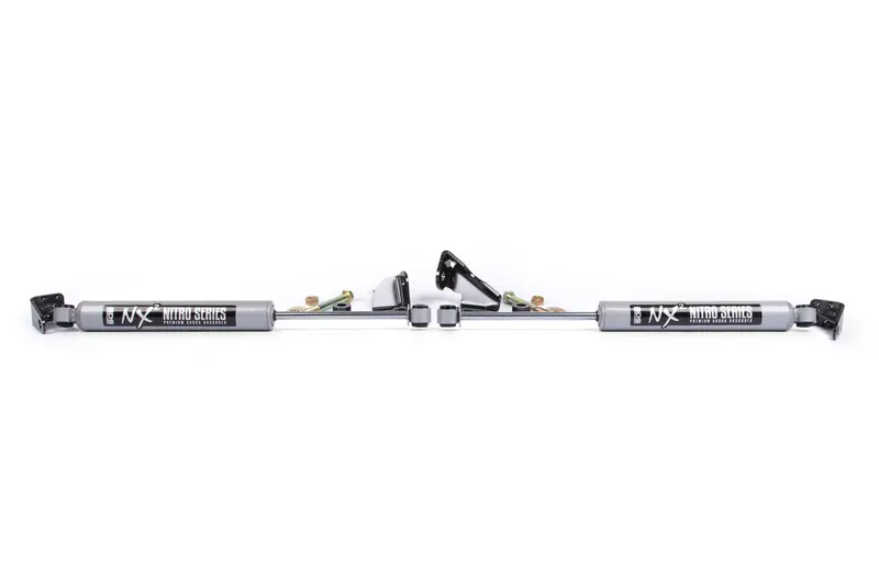 Dual Steering Stabilizer Kit W/ Nx2 Shocks Ford F150 04-08 4Wd With Bds Strut Spacers 1