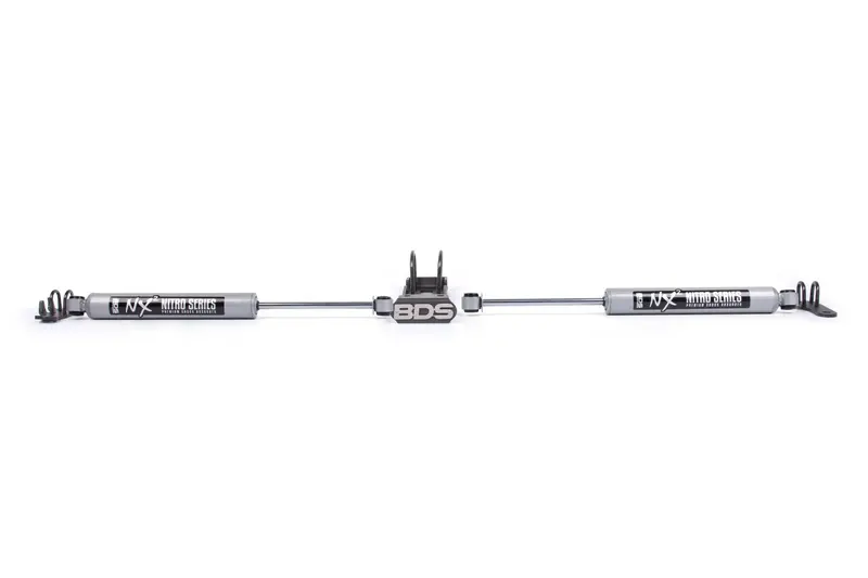 Dual Steering Stabilizer Kit W/ Nx2 Shocks Jeep Wrangler Tj 97-06 Cherokee Xj 84-01 Grand Cherokee Zj 93-98 1