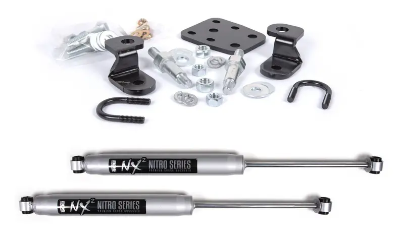 Dual Steering Stabilizer Kit W/ Nx2 Shocks Silverado/Sierra 2500Hd 01-10 & Suv 2500 01-06 4Wd 1